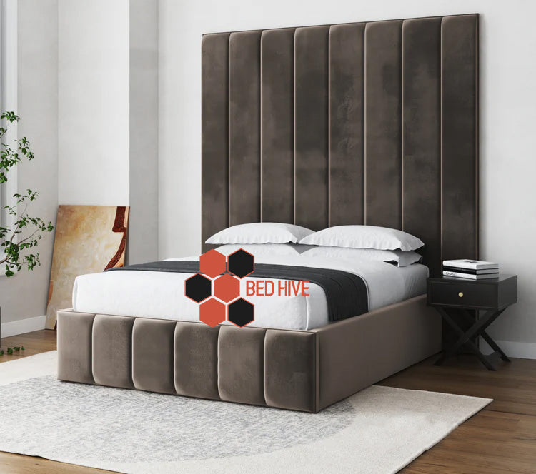 Aspire Wide Extended Panel Headboard Fabric Bed