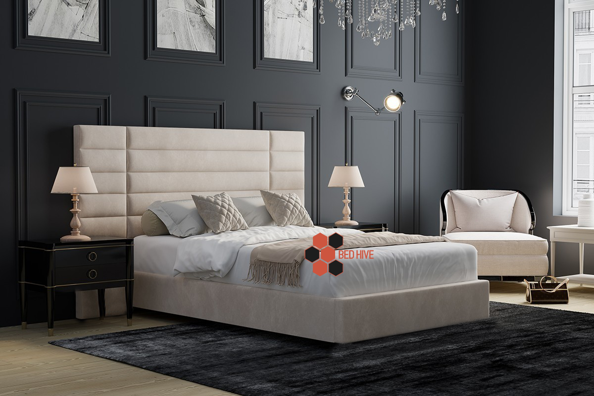 Marina Upholstered Bed Frame With Optional Gas Lift Storage