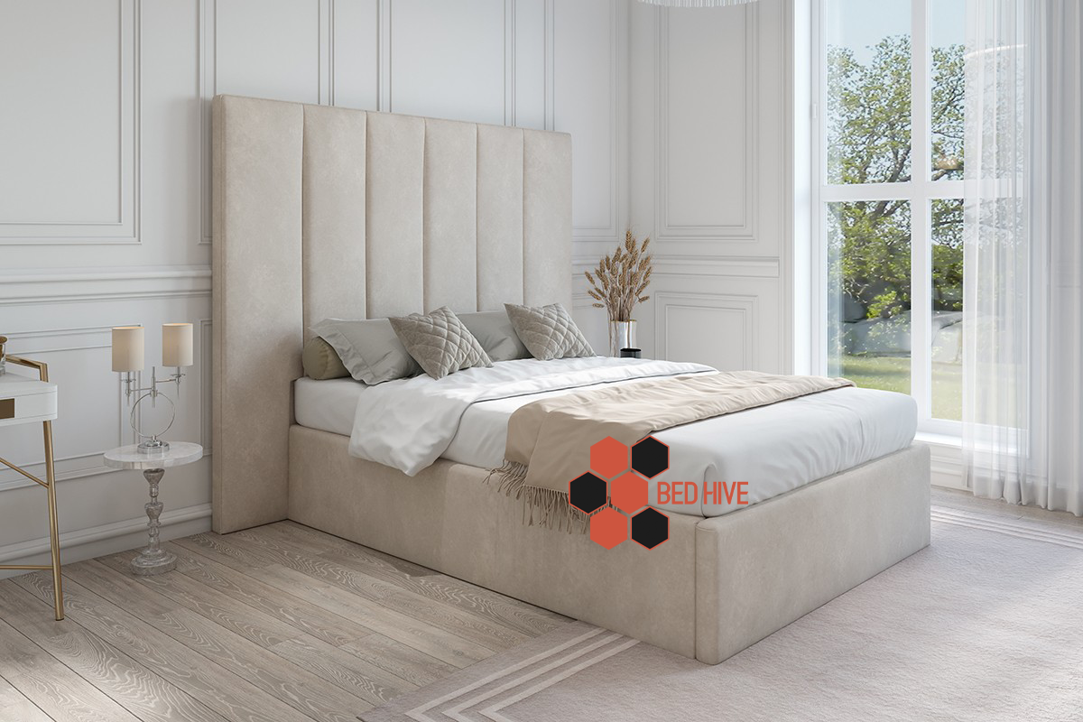 Palm Upholstered Optional Ottoman Storage Bed Frame